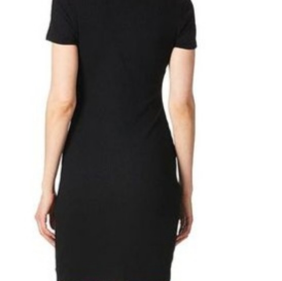Guess Eco Raylynn Henley Ribbed Dress NWT - Black/Small - Picture 12 of 12